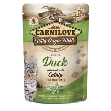 Carnilove Cat tasakos Duck with Catnip - Kacsa macskamentával 85g