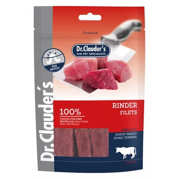 Dr.Clauders Dog Jutalomfalat Premium Marhafilé Darabok 80g