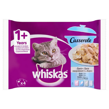 Whiskas alutasak 4-pack halas menü Casserole 4*85gr
