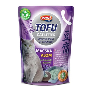 Panzi Tofu - nyövényi alapú, levendula illatú macskaalom (2,5kg)