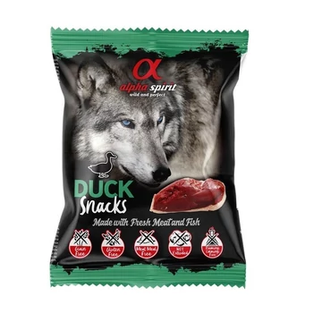 Alpha Spirit Kacsás félnedves snack kockák 50g