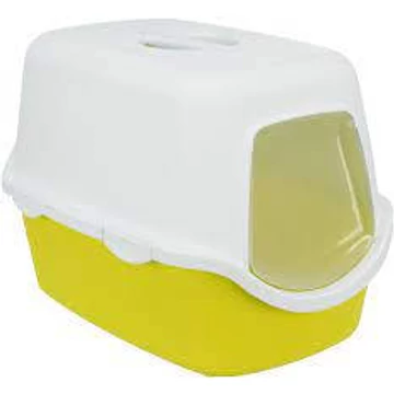 KT24:Trixie Vico Cat Litter Tray - Fedeles macska WC (lime/fehér) 40x40x56cm