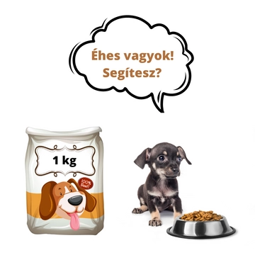 Kölyökkutyatáp több kiszerelésben - adomány a Szikszói kóborló kutyák részére (donation to Animal rescue - classic dog food)