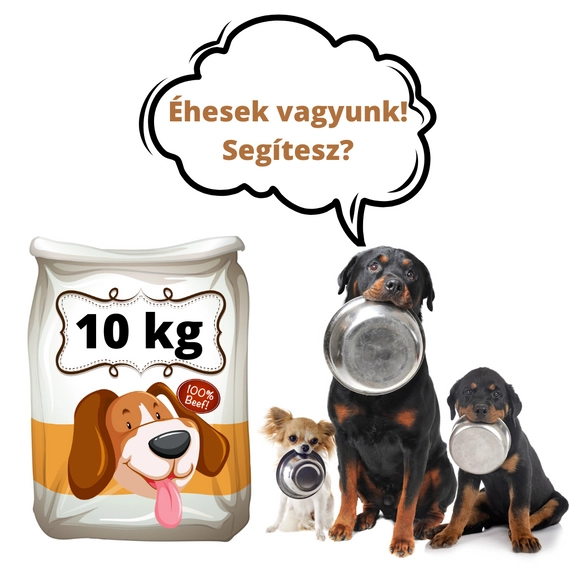 Kutyatáp 10 kg - adomány a Kiskapud - HEROSZ Ózdi szervezete részére