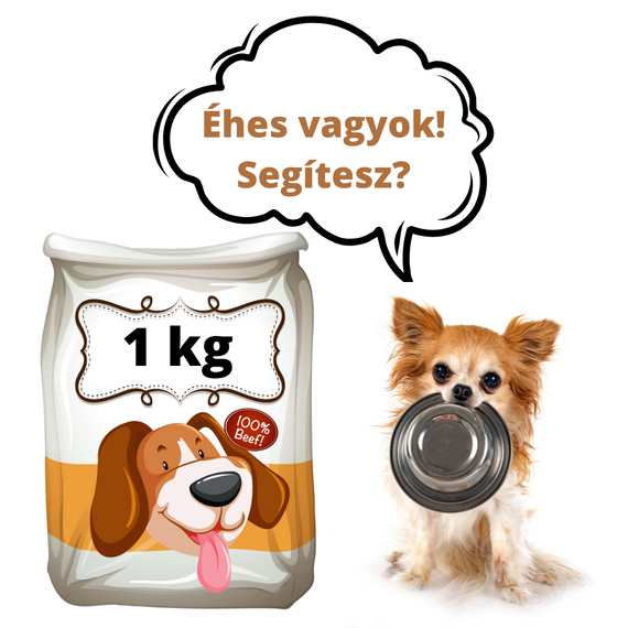 Kutyatáp 1 kg - adomány a Mancsmentő Állatvédő Egyesület részére