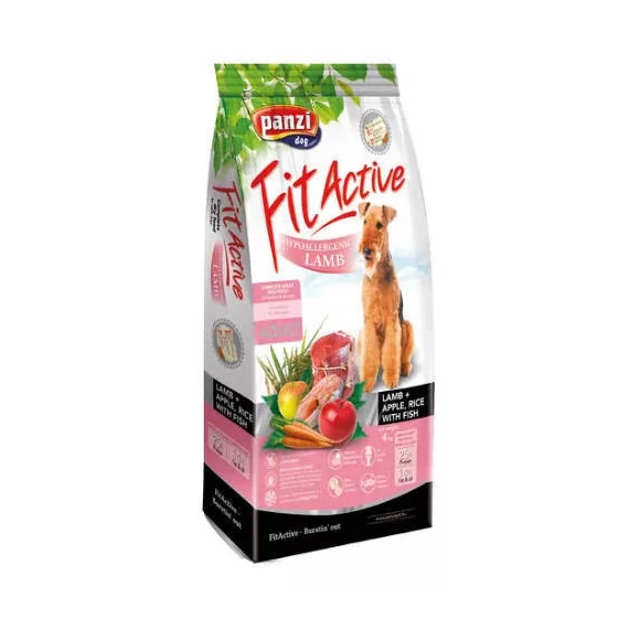 FitActive Hypoallergén Lamb Adult (bárány,rizs,alma) száraztáp - Ételallergiás felnőtt kutyák részére (15kg)