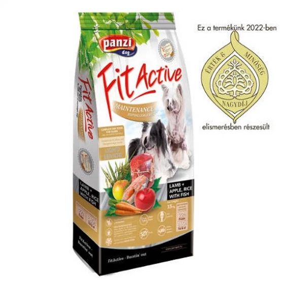 FitActive Hypoallergenic Lamb Maintenance Senior/Adult/Light (bárány,rizs,alma) száraztáp - Ételallergiás, felnőtt kutyák részére (15kg)