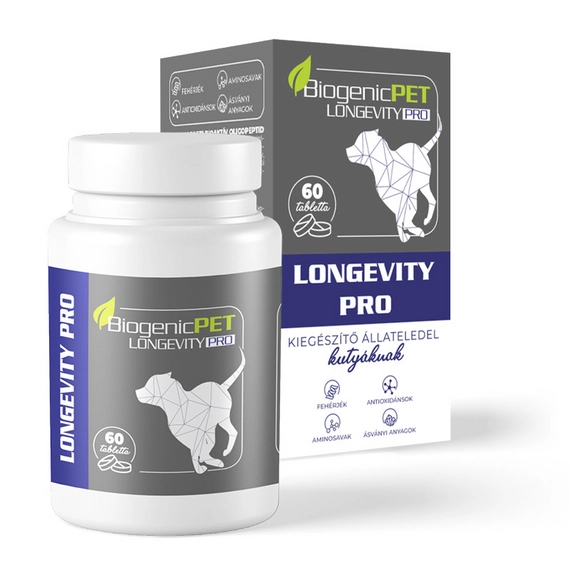 Biogenicpet Longevity Pro tabletta kutyáknak 60 db