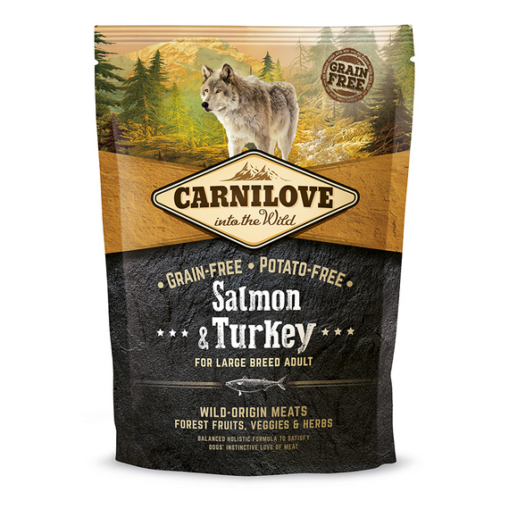 Carnilove Adult Large Salmon & Turkey- Lazac és Pulyka Hússal 1,5kg