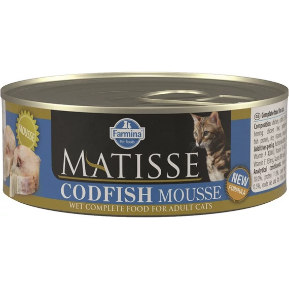 Matisse Cat konzerv Mousse Tőkehal 85g