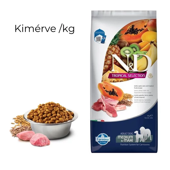 N&D Tropical Selection Dog Lamb Adult medium/maxi szárazeledel - kimérve 1 kg