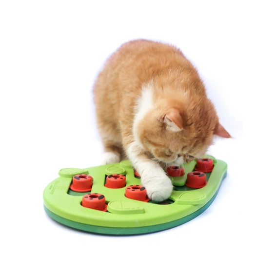 Buggin' Out Puzzle & Play - Interaktív macskacsemege puzzle cicajáték - Outward Hound Nina Ottosson