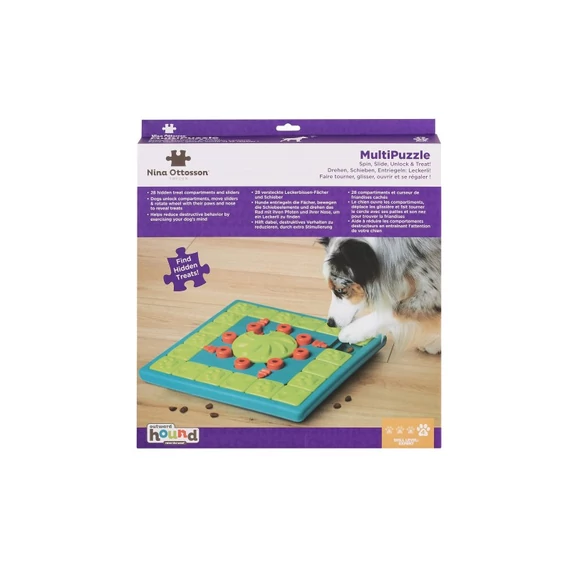 MultiPuzzle interaktív kutyacsemege kirakós játék- szakértői szint - Outward Hound Nina Ottosson