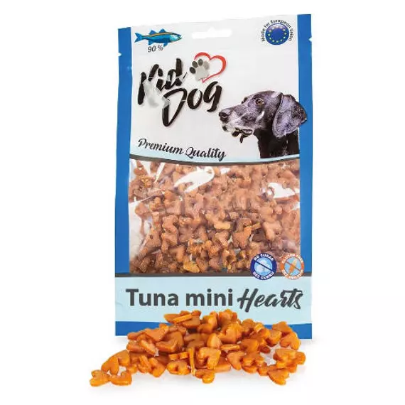 KidDog Mini tuna Hearts - jutalomfalat (tonhal) kutyák részére (70g)