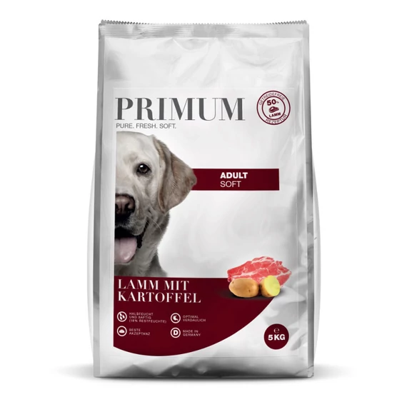 PRIMUM SOFT bárány burgonyával félnedves eledel kutyáknak 5 kg