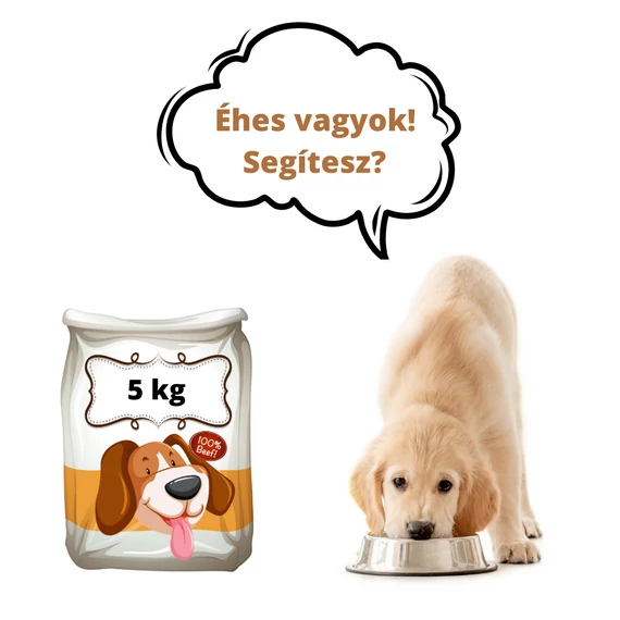 Kölyökkutyatáp 5 kg - adomány a Szikszói kóborló kutyák részére (donation to Animal rescue - classic dog food)