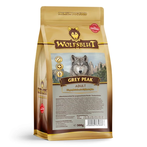 Wolfsblut Grey Peak Adult - Kecske édesburgonyával 500 gr