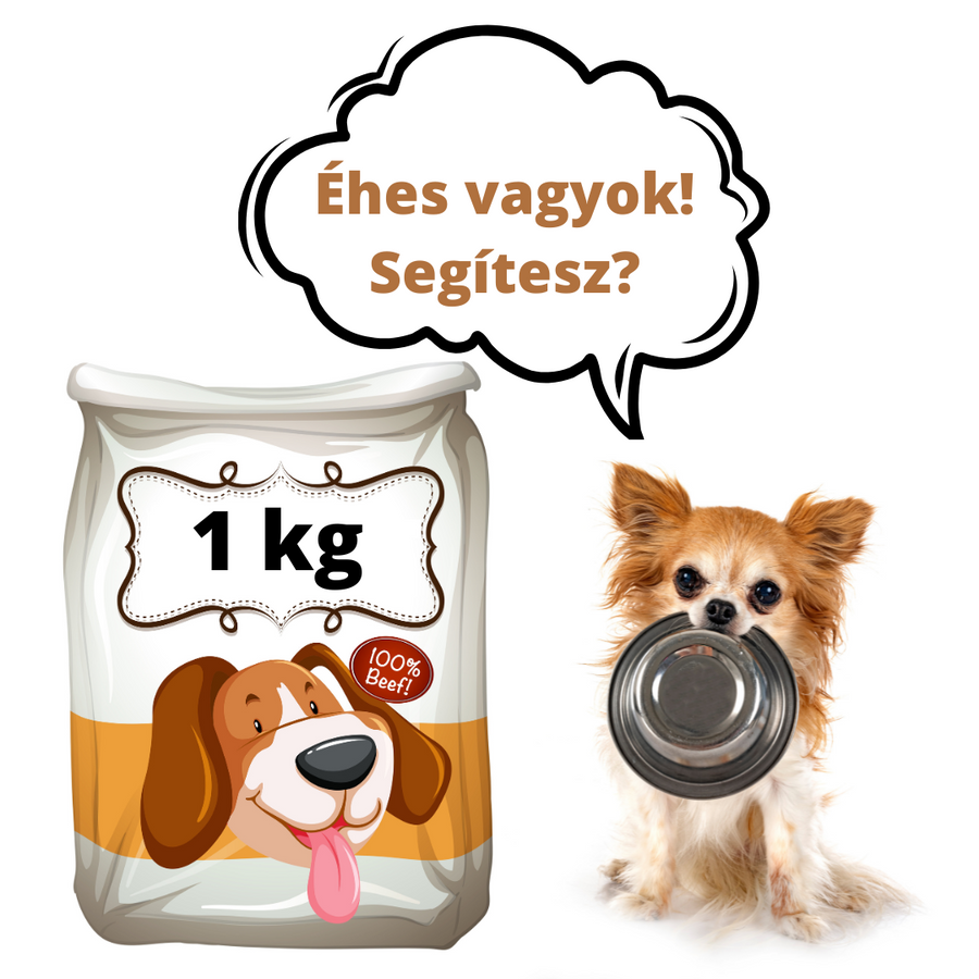 Kutyatáp 1 kg - adomány Ágica Sérültállat Menedéke Alapítvány részére