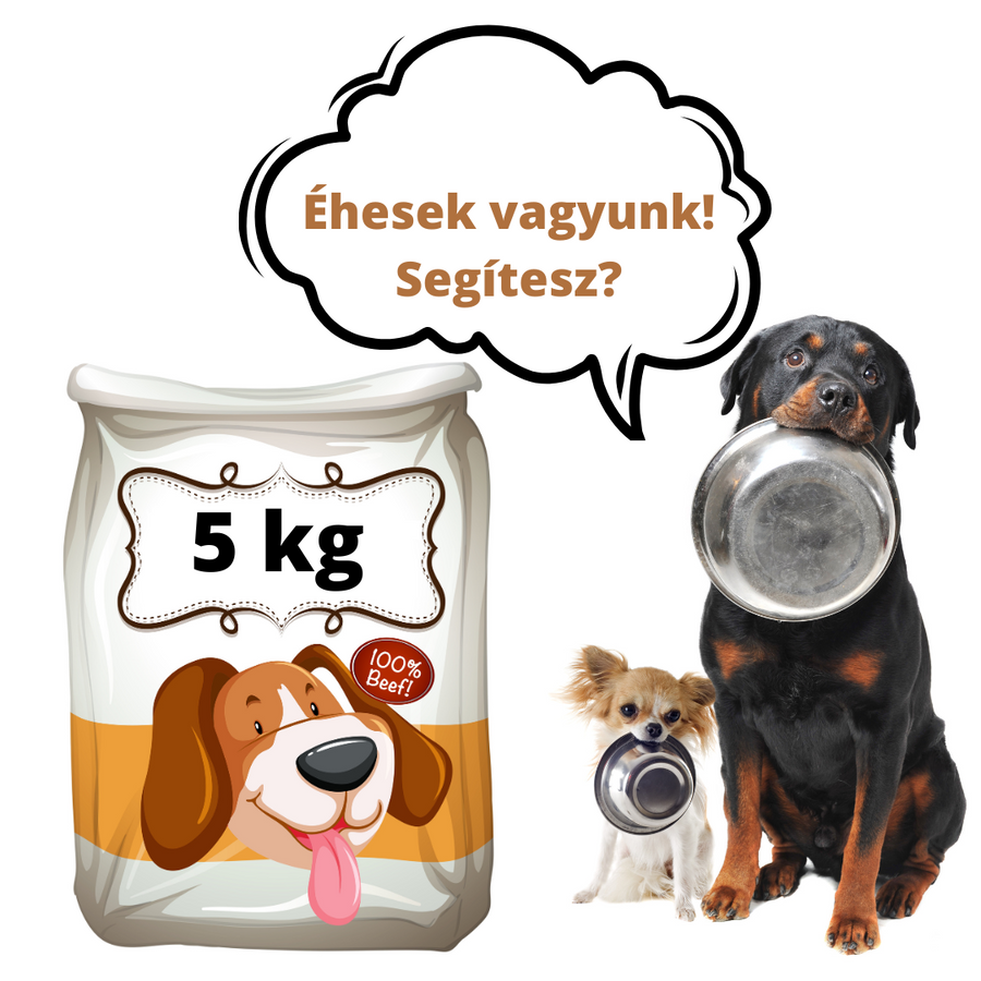 Kutyatáp 5 kg - adomány Ágica Sérültállat Menedéke Alapítvány részére