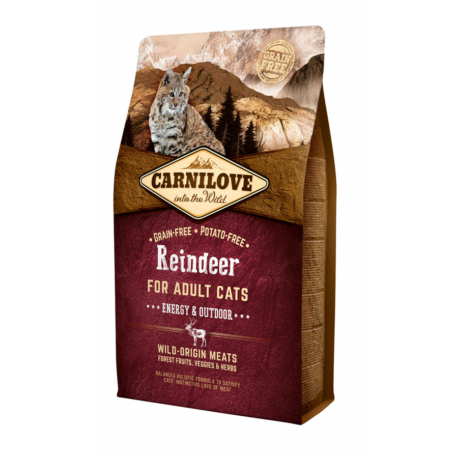 Carnilove Cat Adult Reindeer Energy & Outdoor- Rénszarvas Hússal 2kg