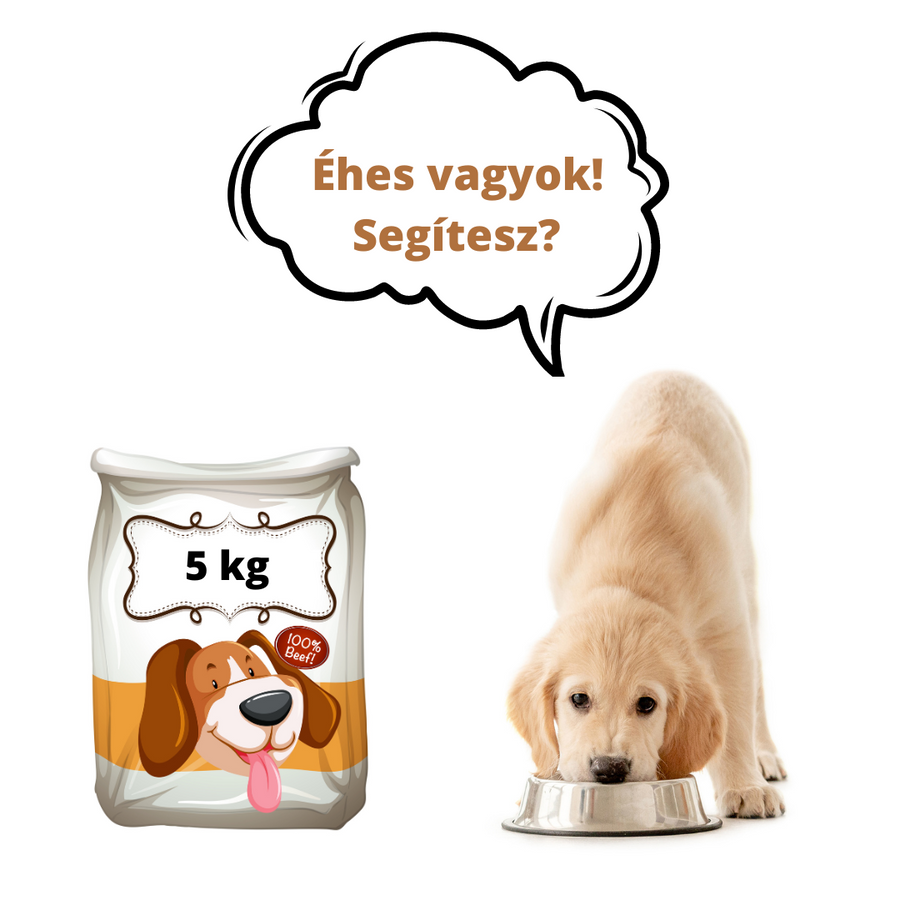 Kölyökkutyatáp 5 kg - adomány a Felemás Mancsok – Kölyökmentés részére (donation to Puppy rescue - classic dog food)