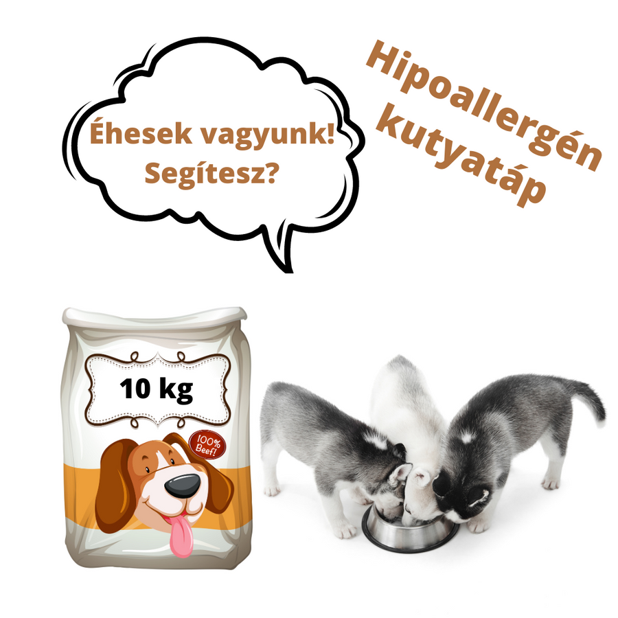 Adomány a Felemás Mancsok – Kölyökmentés részére - Hipoallergén táp (donation to Puppy rescue - hypoallergenic dog food) 10 kg