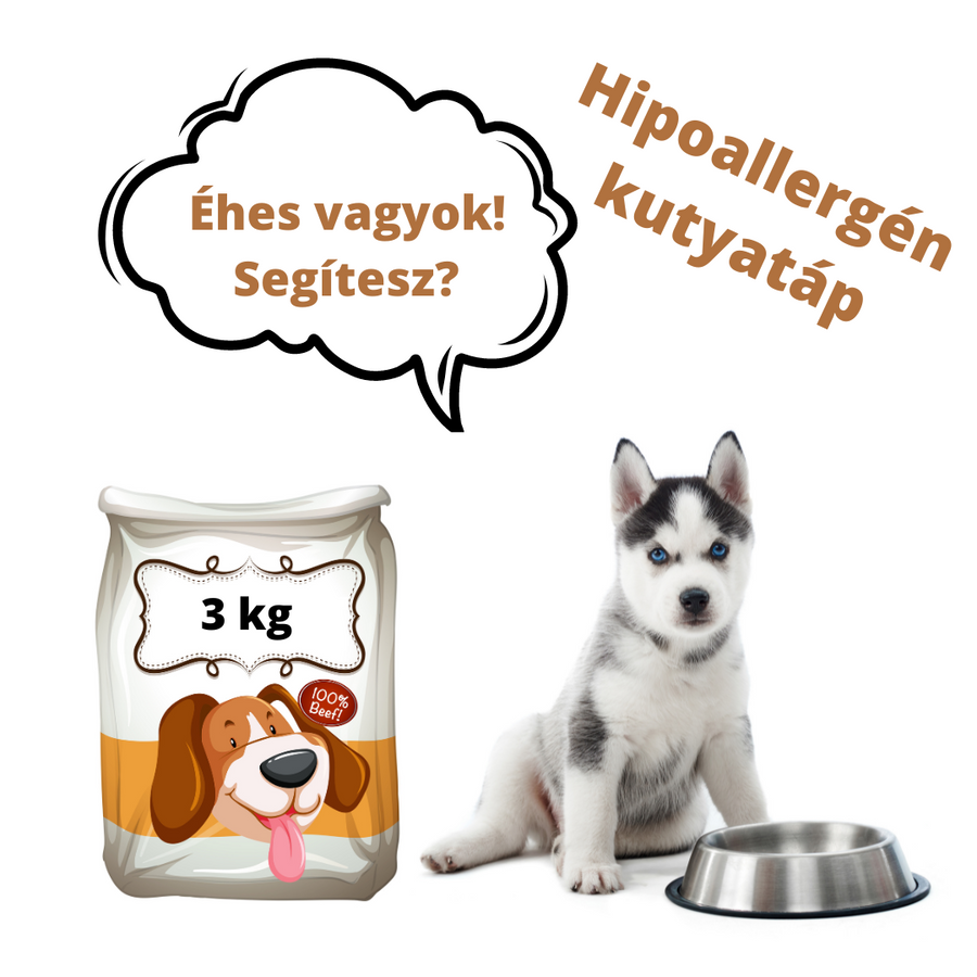 Adomány a Felemás Mancsok – Kölyökmentés részére - Hipoallergén táp (donation to Puppy rescue - hypoallergenic dog food) 3 kg